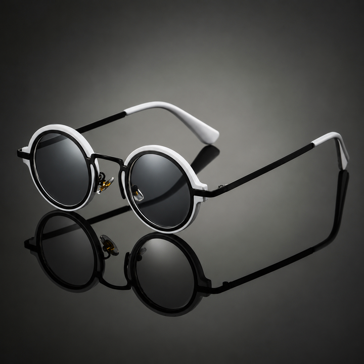 OrbitShade - Occhiali Da Sole Con Montatura Rotonda In Metallo Stile Retrò