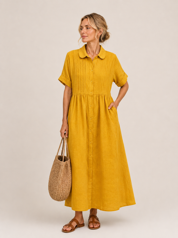 Anjali - Abito Midi Stile Camicia Estiva