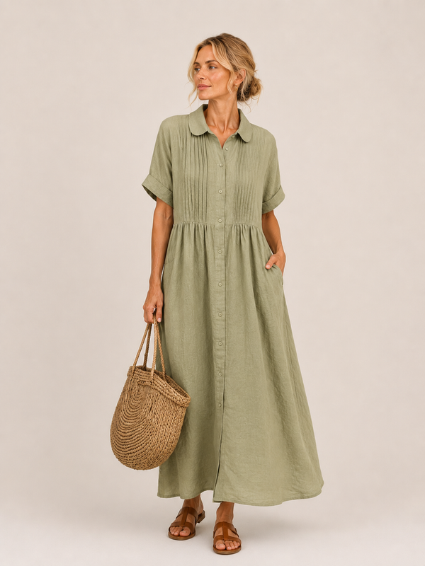 Anjali - Abito Midi Stile Camicia Estiva