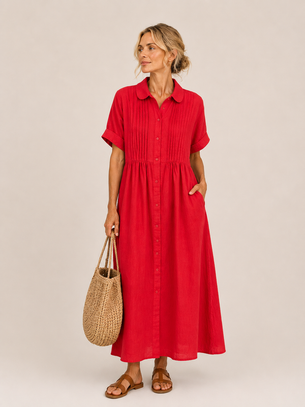 Anjali - Abito Midi Stile Camicia Estiva