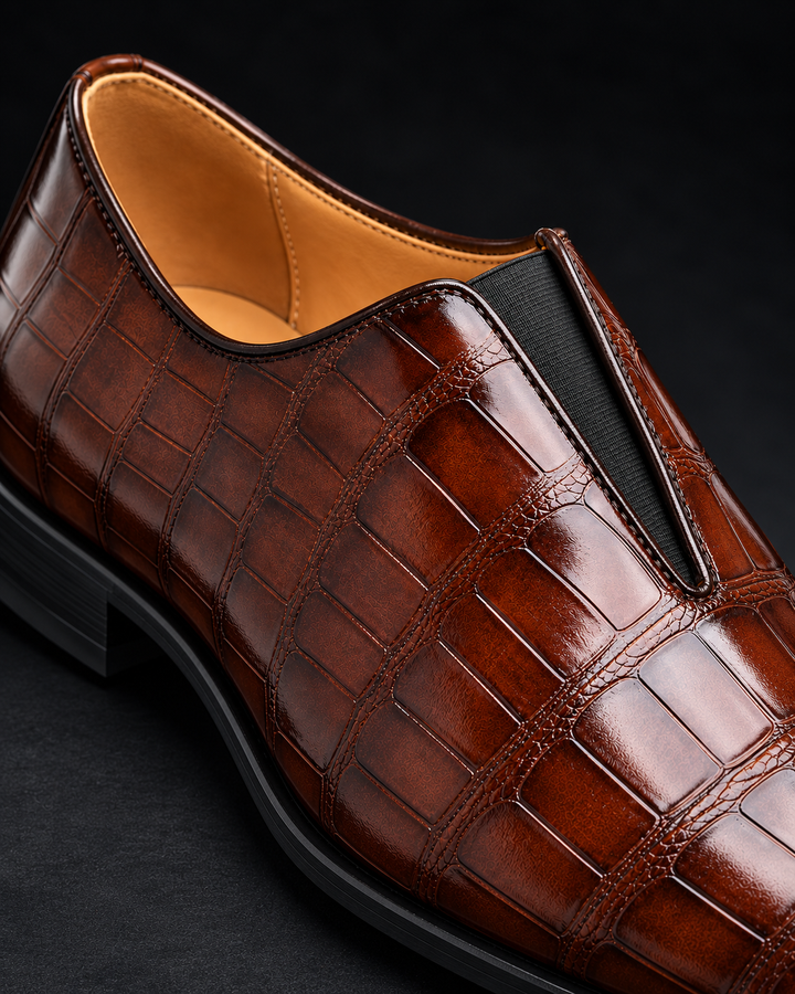 Amphon - Mocassini Con Effetto Coccodrillo e Calzata slip-on