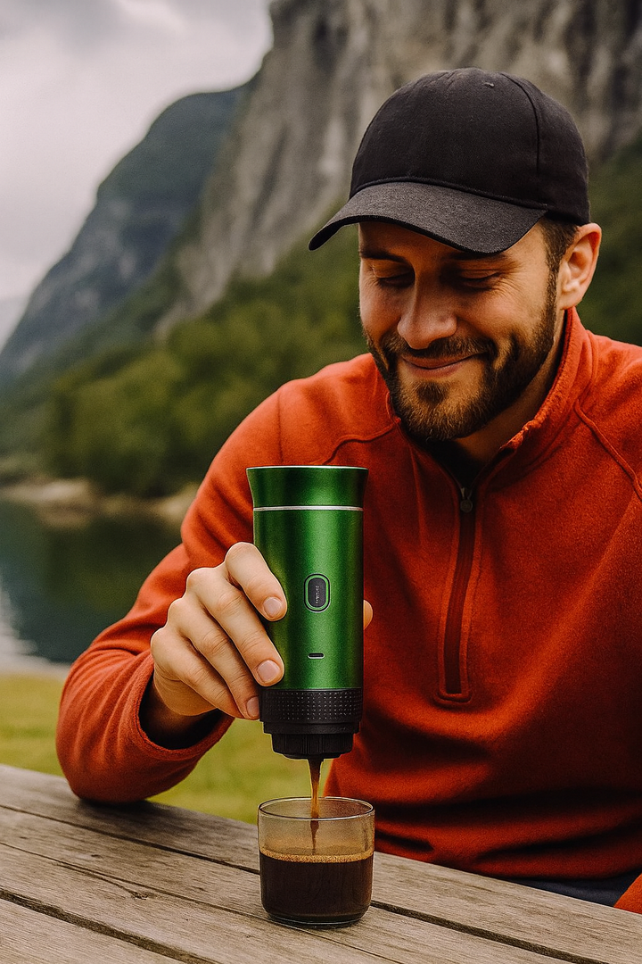 AeroCafe - Macchina Portatile per Caffè Espresso e Cappuccino