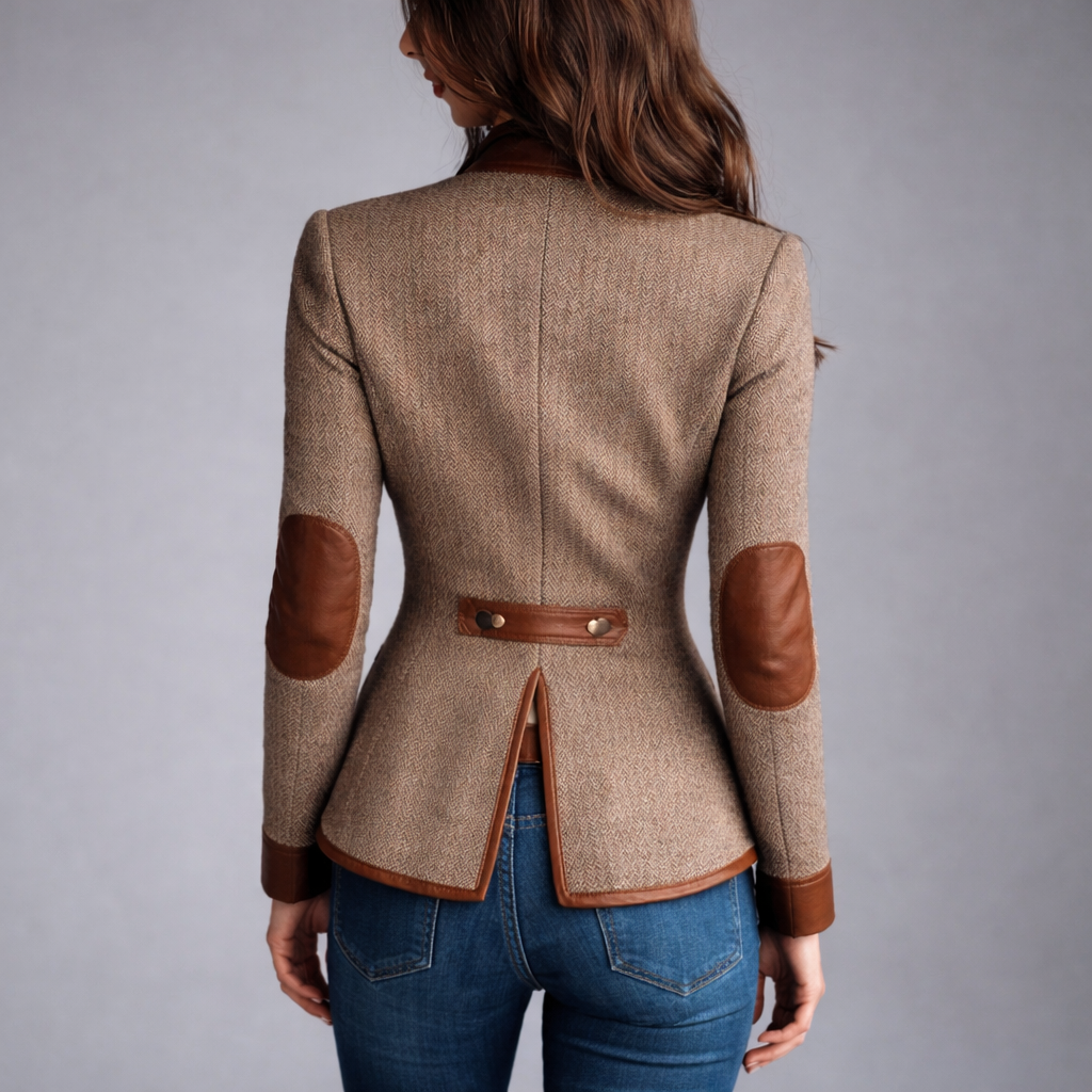 Yvanna - Elegante Giacca in Tweed Tradizionale
