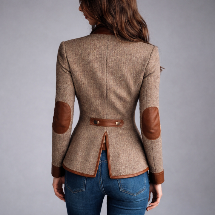 Yvanna - Elegante Giacca in Tweed Tradizionale
