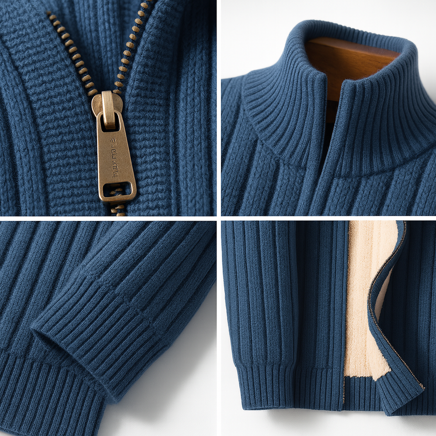 Artan - Cardigan In Cashmere Lavorato a Maglia Con Cerniera