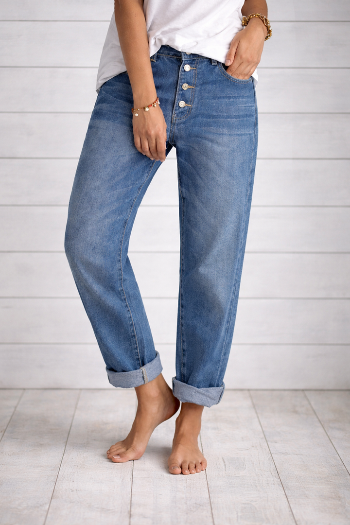 Bohumila - Jeans Eleganti a Vita Alta