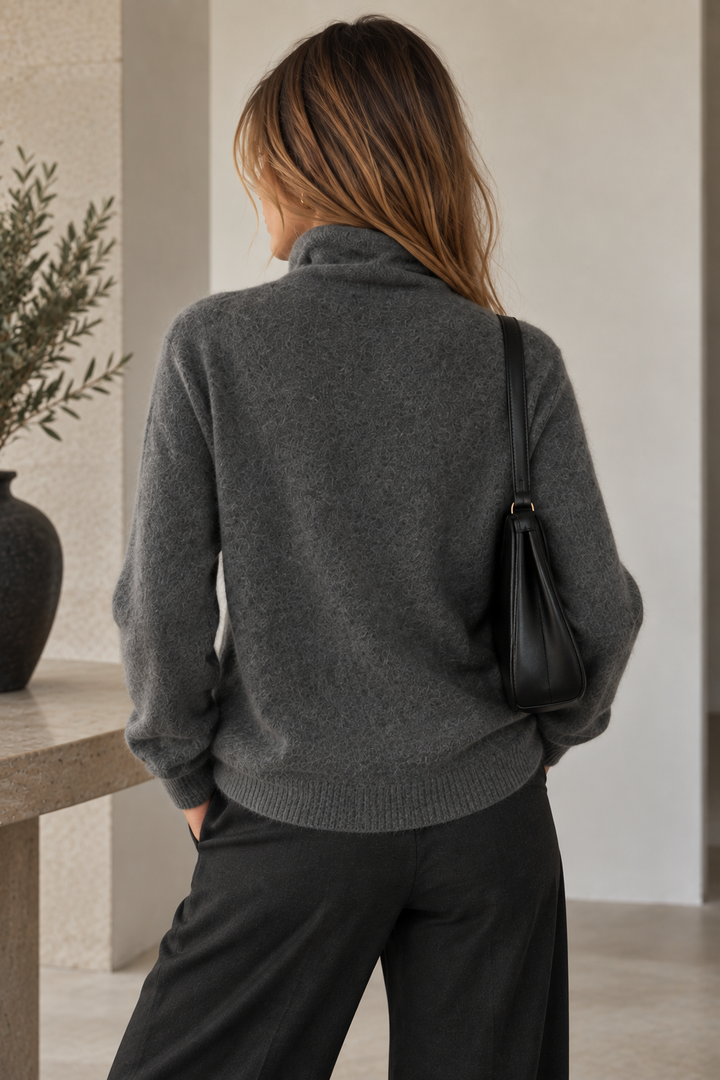 Larona - Cardigan in Maglia Con Chiusura Frontale a Più Bottoni