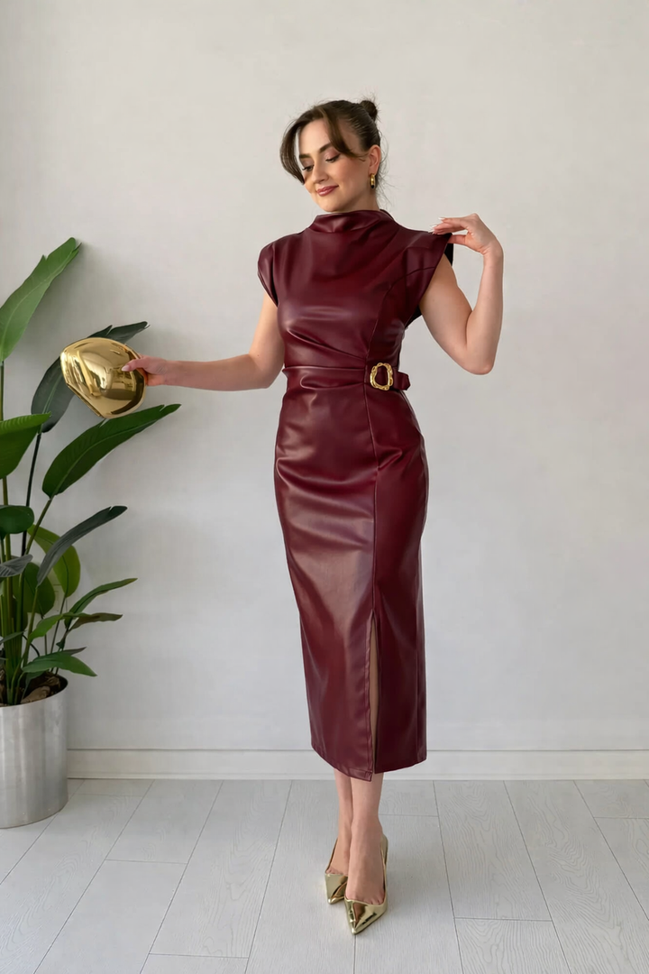 Claudine - Abito Elegante Con Cintura