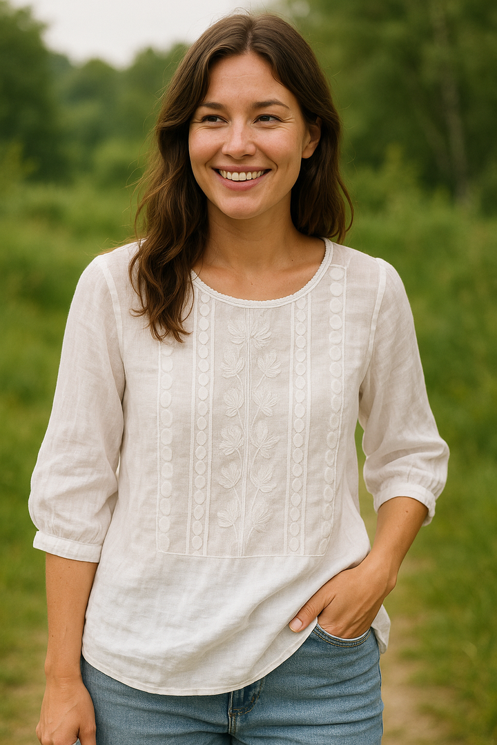 Litsa - Camicia Casuale A Maniche Corte