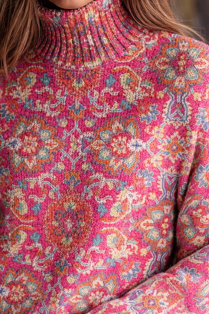 Miraen - Maglione a Collo Alto con Maniche Lunghe