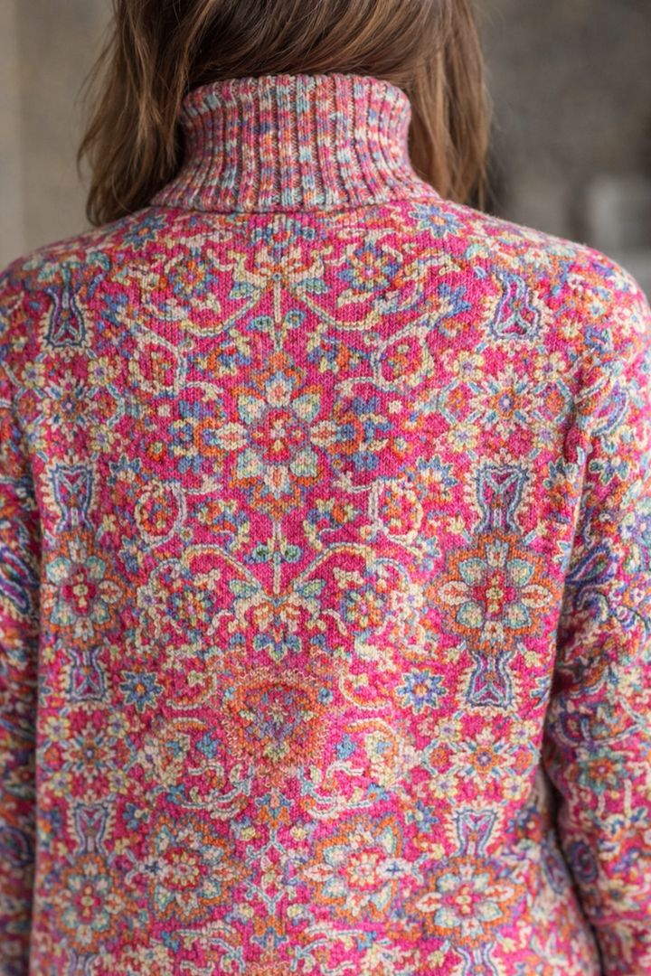 Miraen - Maglione a Collo Alto con Maniche Lunghe