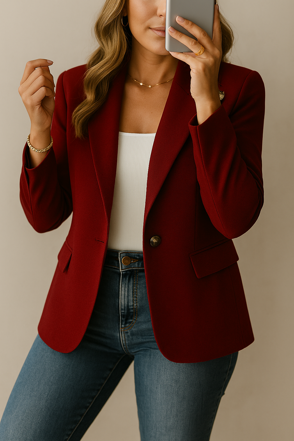Iskra - Elegante Blazer Con Bottoni e Tasche