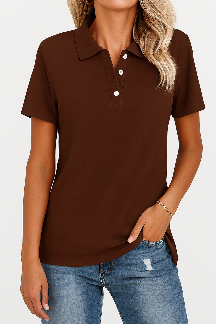Kathie - Elegante Polo Maglietta