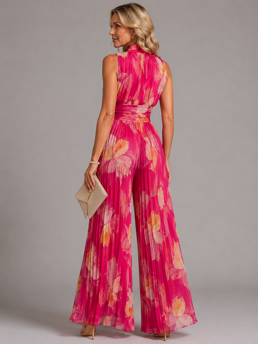 Perrine - Tuta in Chiffon Plissettato
