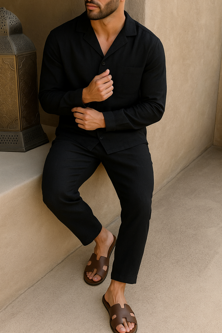 Donato - Set Casual A Due Pezzi Con Maniche Lunghe