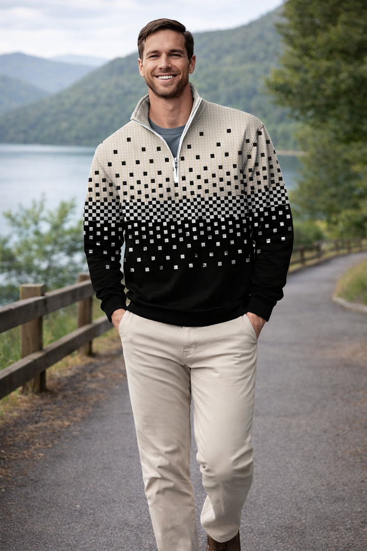 Moshe - Maglione Autunnale e Invernale Con Collo Alto