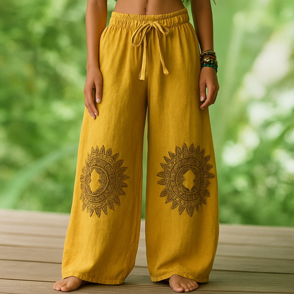 Gladys - Comodi Pantaloni yoga Bohémien