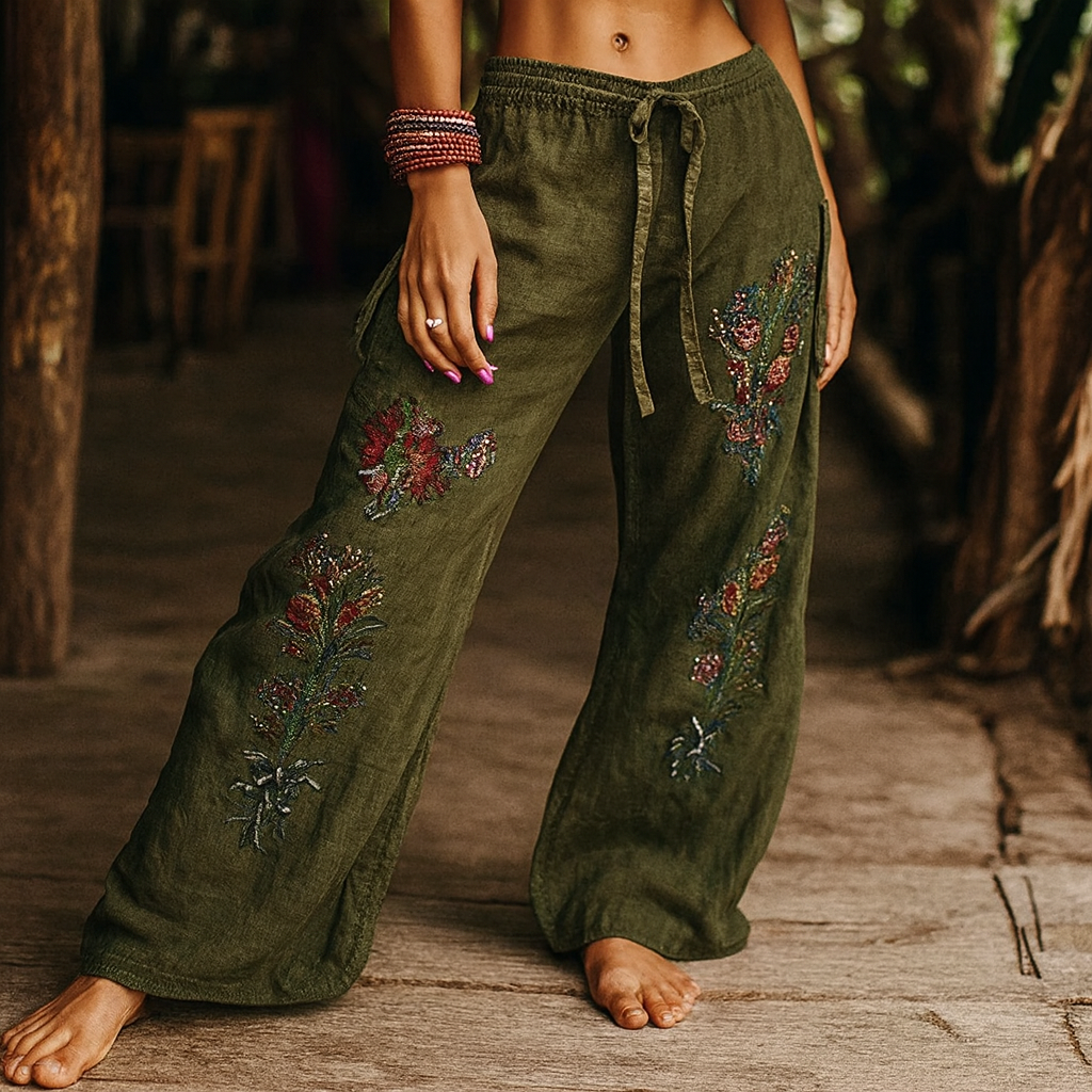 Gladys - Comodi Pantaloni yoga Bohémien