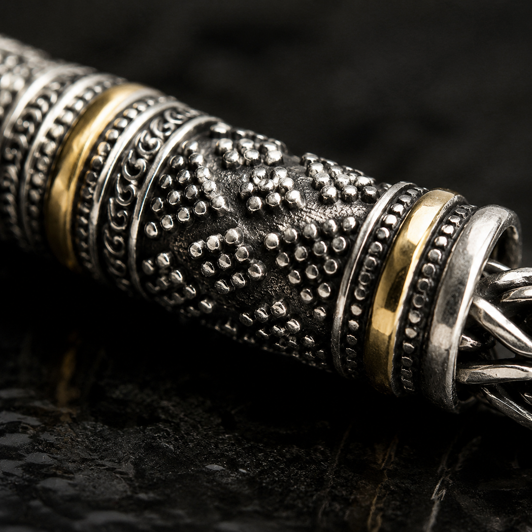 Jalair - Bracciale a Cordino in Acciaio Inossidabile Con Incisione