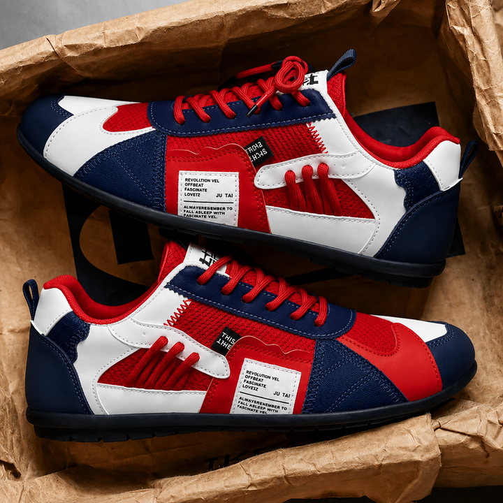 Reinders - Sneakers Con Lacci in Stile Patchwork
