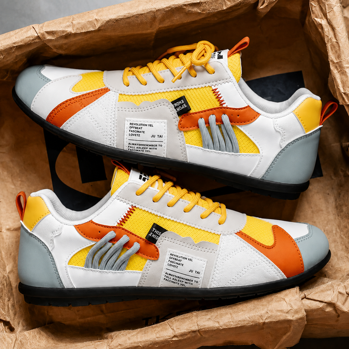 Reinders - Sneakers Con Lacci in Stile Patchwork
