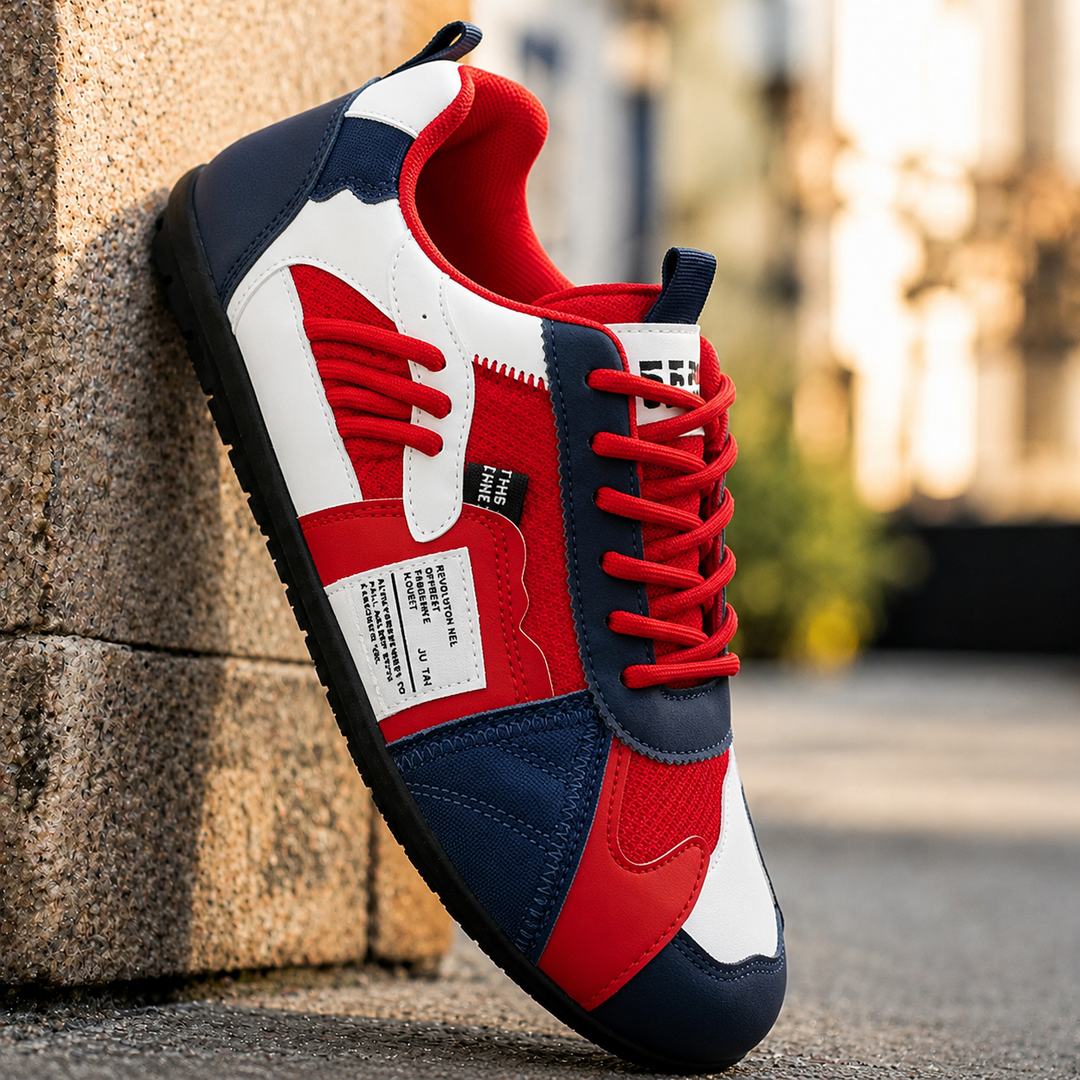 Reinders - Sneakers Con Lacci in Stile Patchwork