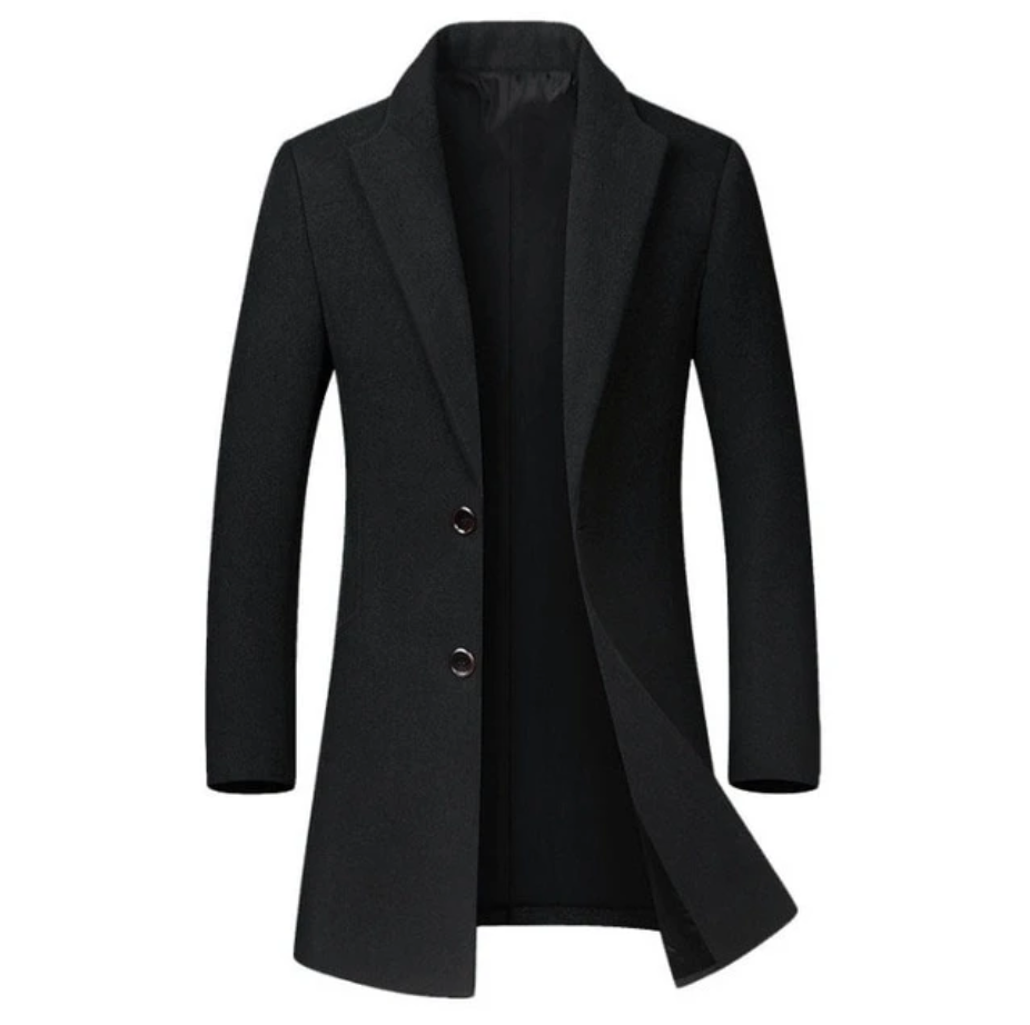 Morkvarg - Elegante Cappotto Invernale Lungo Con Bottoni