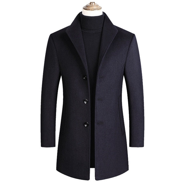 Morkvarg - Elegante Cappotto Invernale Lungo Con Bottoni