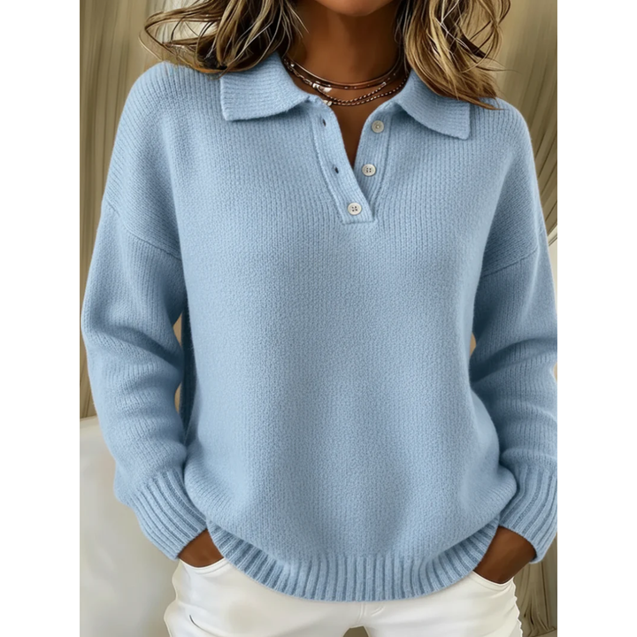 Healen - Maglione Polo Lavorato A Maglia