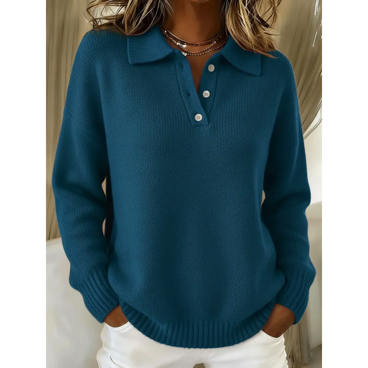 Healen - Maglione Polo Lavorato A Maglia
