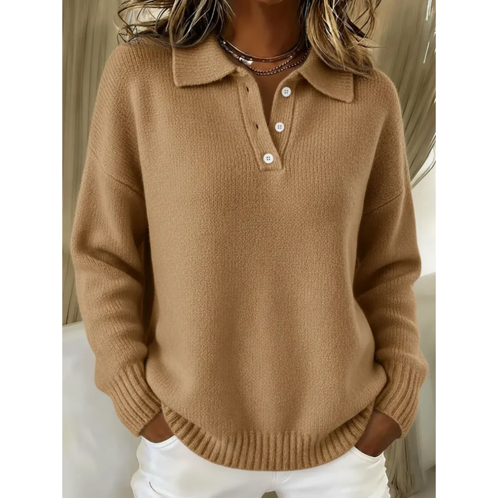 Healen - Maglione Polo Lavorato A Maglia