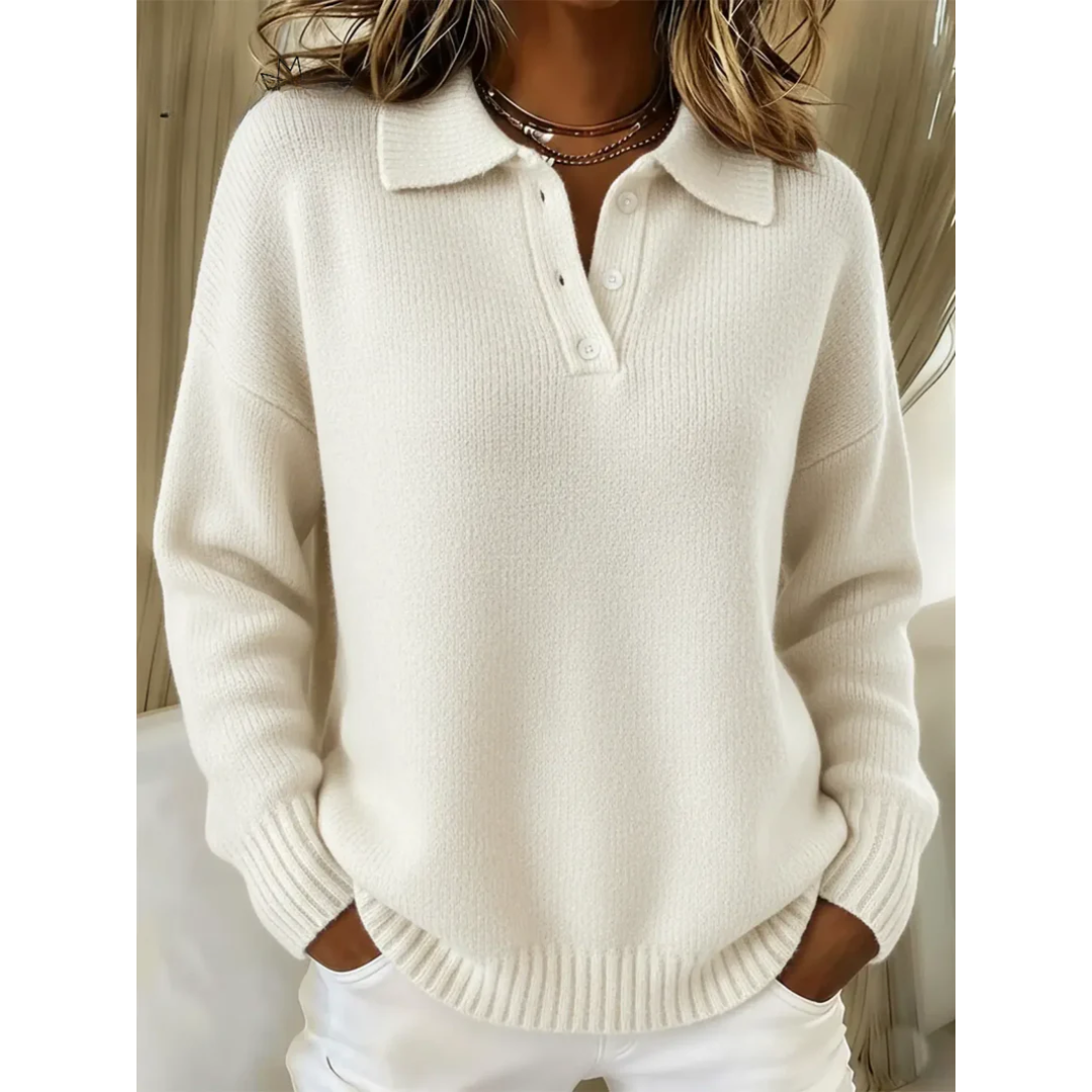 Healen - Maglione Polo Lavorato A Maglia