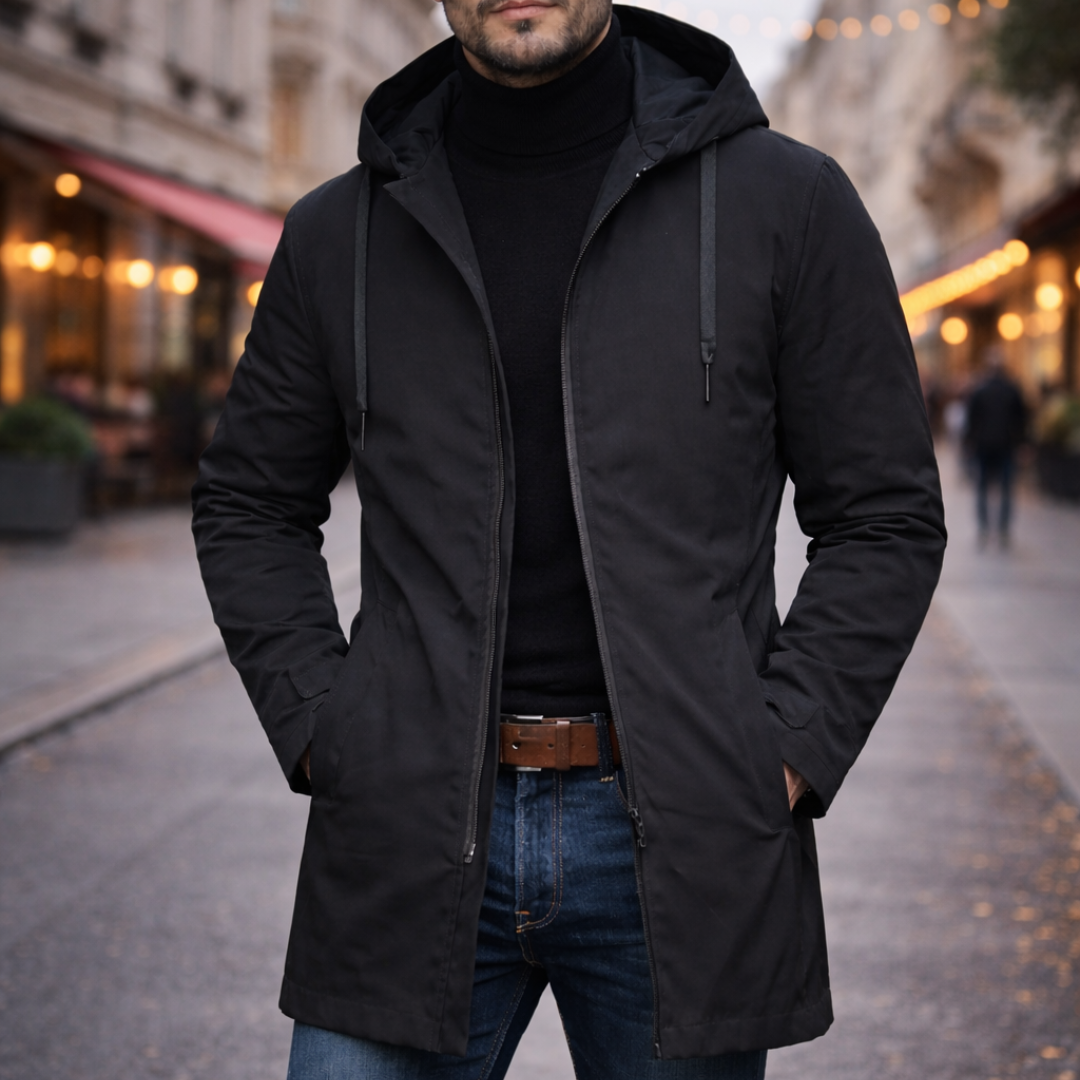 Aljoscha - Cappotto Con Cappuccio Resistente Alle Intemperie