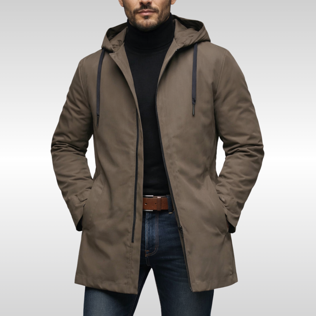 Georgen - Cappotto con Cappuccio Resistente Alle Intemperie