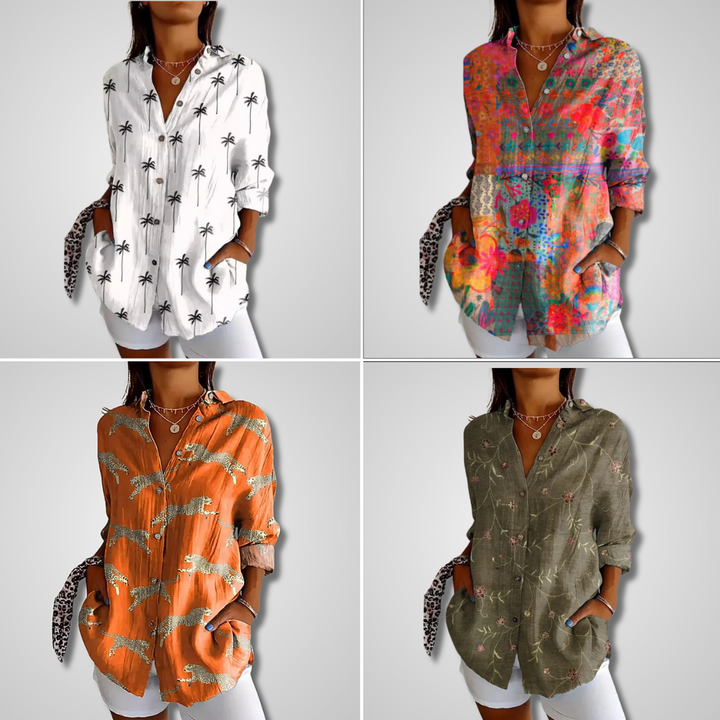 Shalom - Camicetta Elegante a Maniche Lunghe