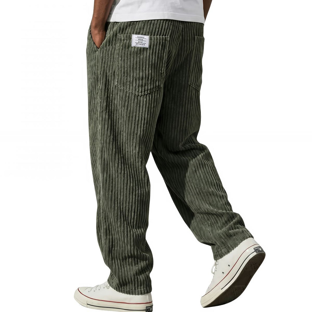 Erdem - Pantaloni a Gamba Larga Con Texture in Velluto a Coste