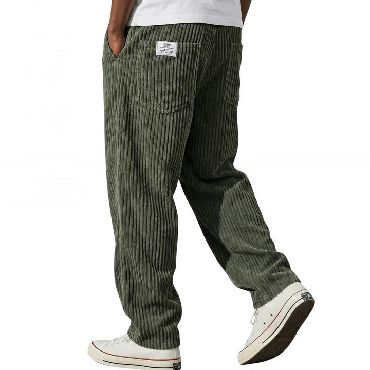 Erdem - Pantaloni a Gamba Larga Con Texture in Velluto a Coste