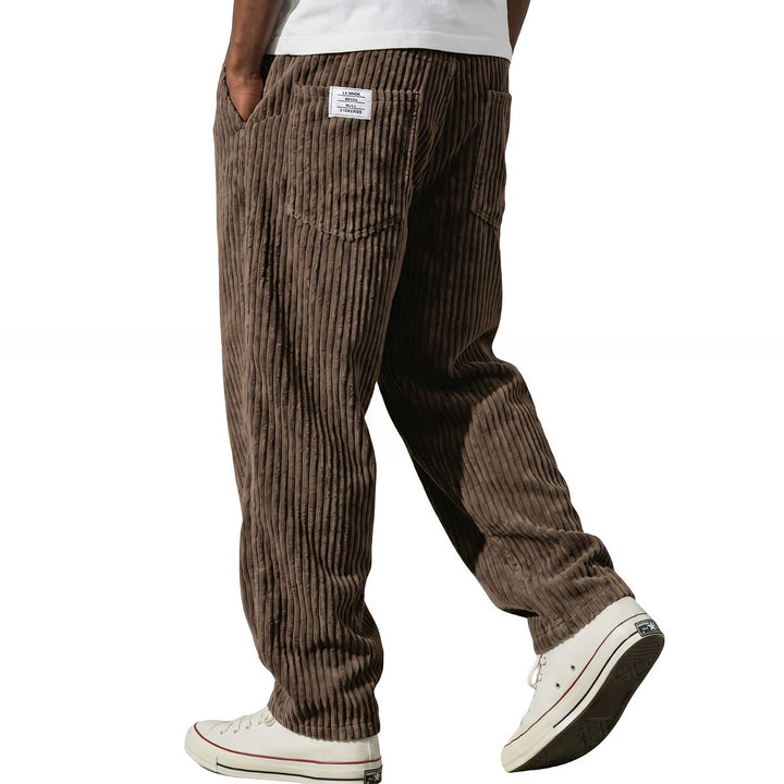 Erdem - Pantaloni a Gamba Larga Con Texture in Velluto a Coste