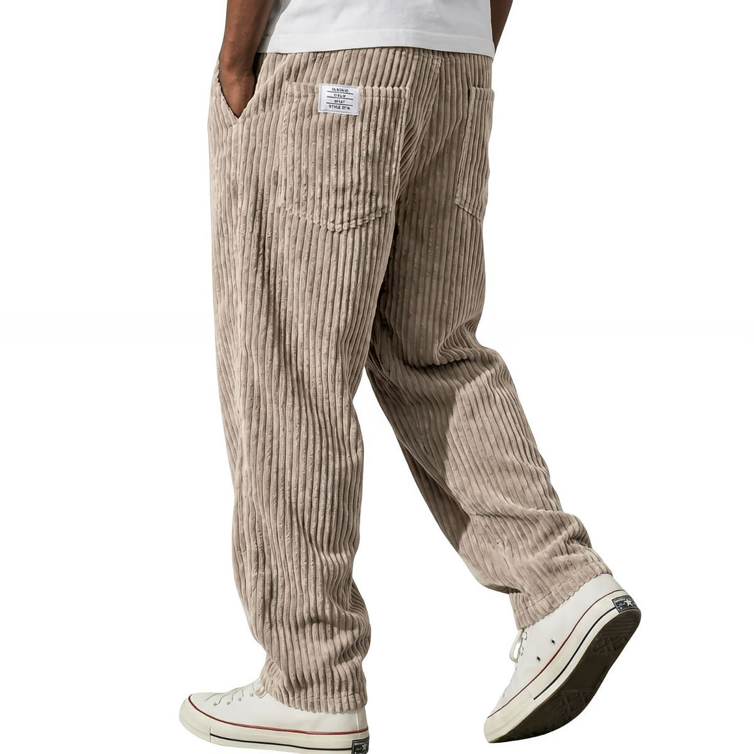 Erdem - Pantaloni a Gamba Larga Con Texture in Velluto a Coste