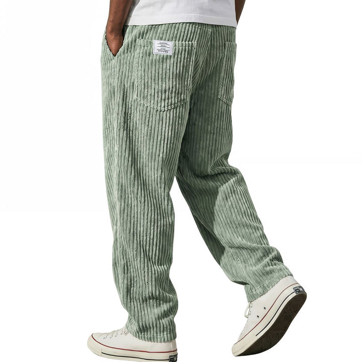 Erdem - Pantaloni a Gamba Larga Con Texture in Velluto a Coste
