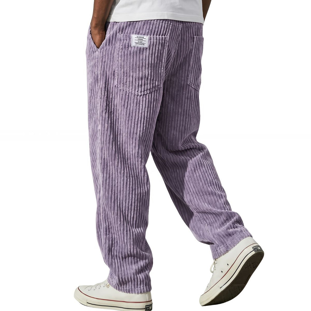 Erdem - Pantaloni a Gamba Larga Con Texture in Velluto a Coste