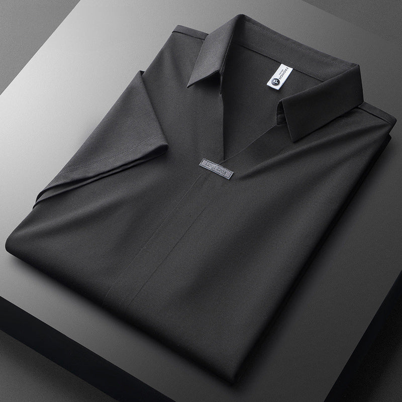 Jeorge - Elegante Polo In Cotone e Seta