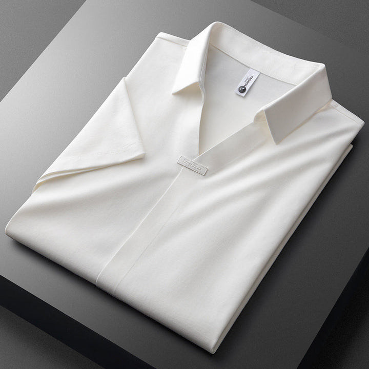 Jeorge - Elegante Polo In Cotone e Seta