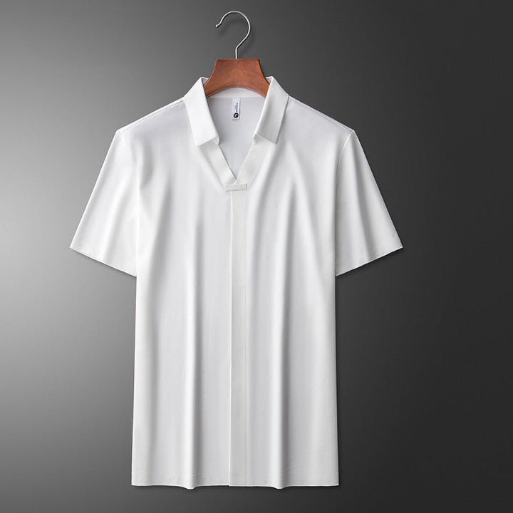 Jeorge - Elegante Polo In Cotone e Seta
