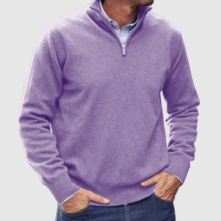 Mitch - Maglione Con Zip a Maniche Lunghe