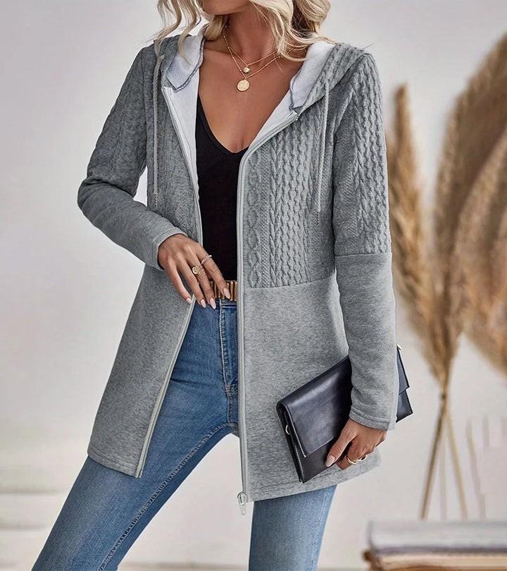 Jylda - Cardigan Con Cappuccio e Zip