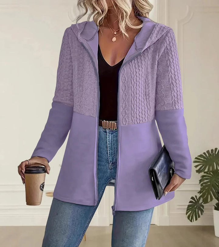 Jylda - Cardigan Con Cappuccio e Zip