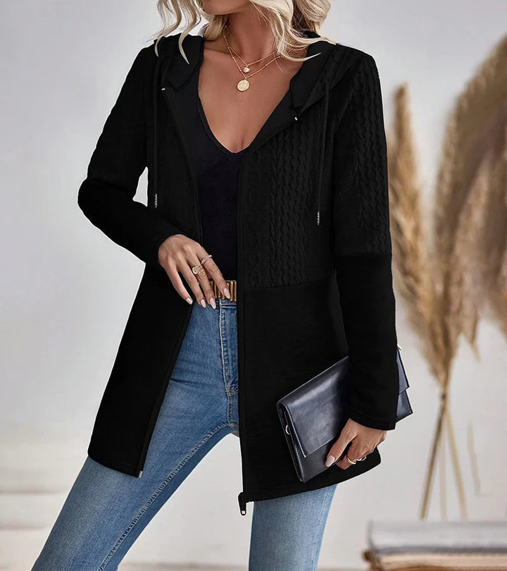 Jylda - Cardigan Con Cappuccio e Zip