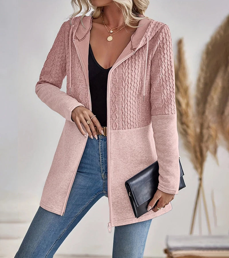 Jylda - Cardigan Con Cappuccio e Zip