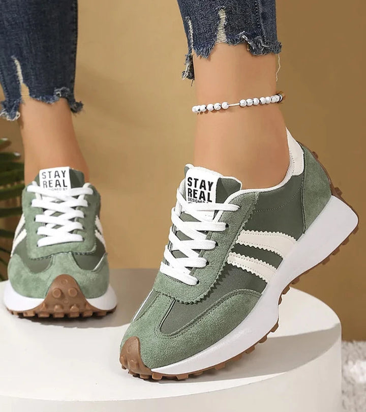 Halima – Comode  Scarpa Da Ginnastica Retrò Con Lacci
